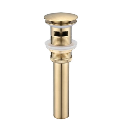 Solid Brass Pop-Up Drain (With Overflow)