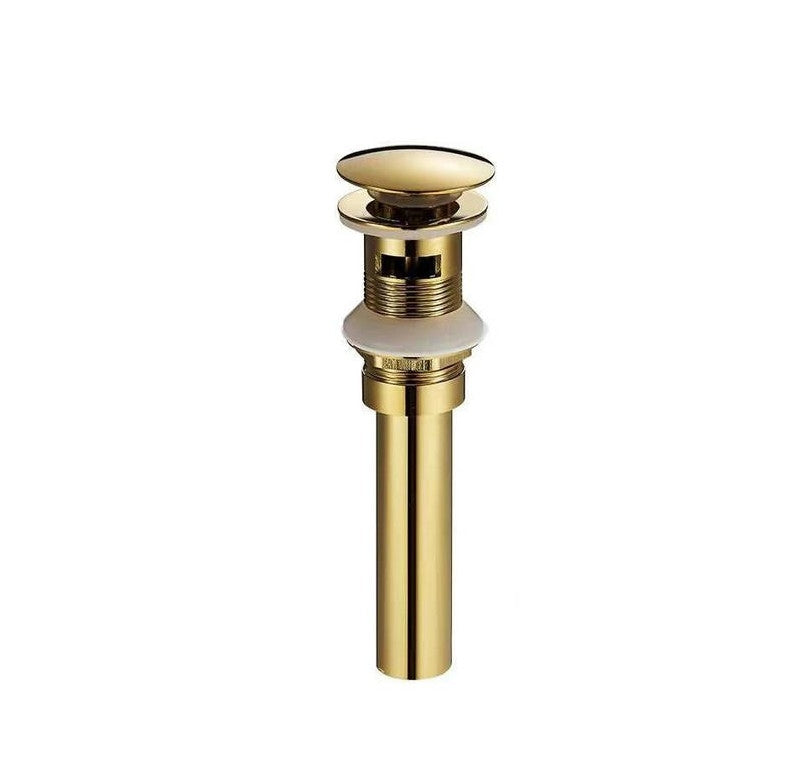 Solid Brass Pop-Up Drain (With Overflow)