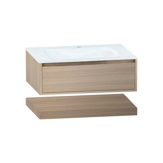 32''/36''/40'' Thermoformed Stone Top with Hotel-Style Floating Bathroom Vanity