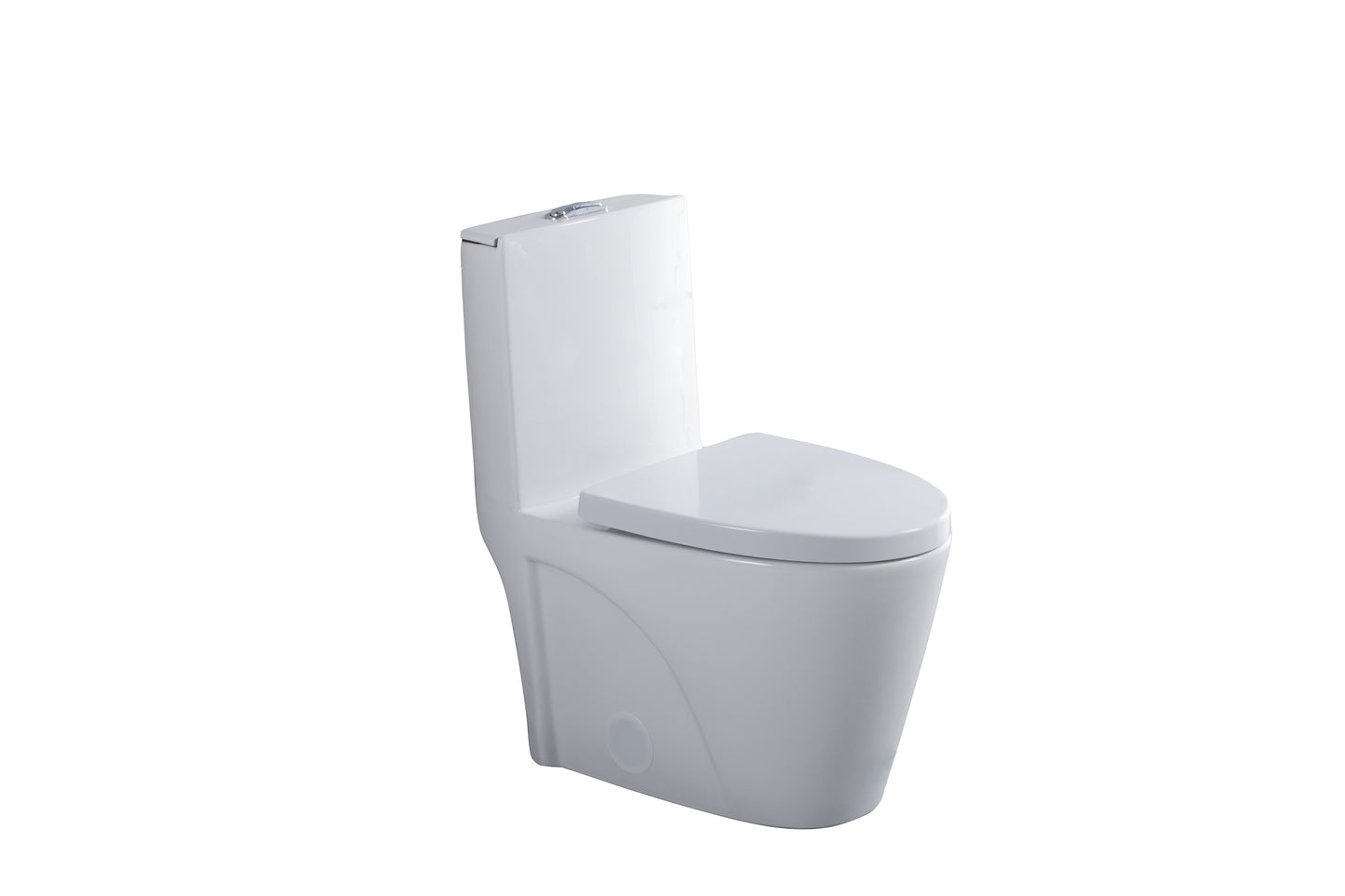 2182 Rimless One-Piece Toilet with Dual-Flush, HTD Flush Mechanism, and ADA Compliance.